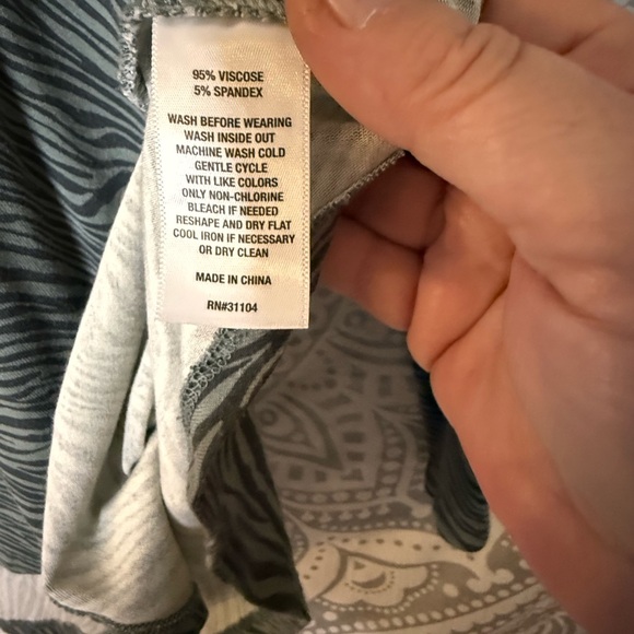 Wonderly Gray Zebra Pattern Top - Picture 5 of 5